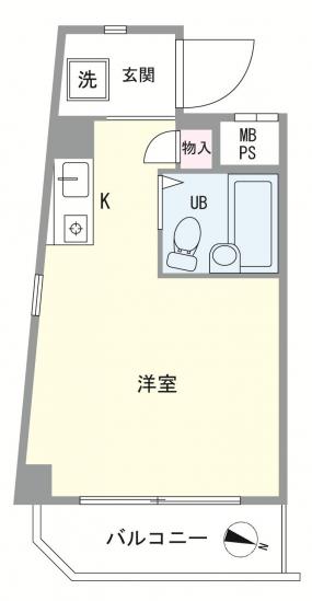 リック下高井戸-1-間取図(平面図)