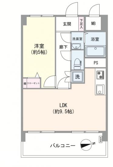 高井戸永谷マンション-1-間取図(平面図)