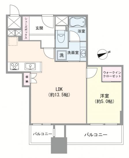 アス西早稲田東ウィング-1-間取図(平面図)