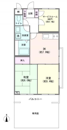 ワコー護国寺マンション-1-間取図(平面図)