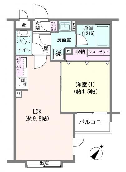 ジェイパーク笹塚-1-間取図(平面図)