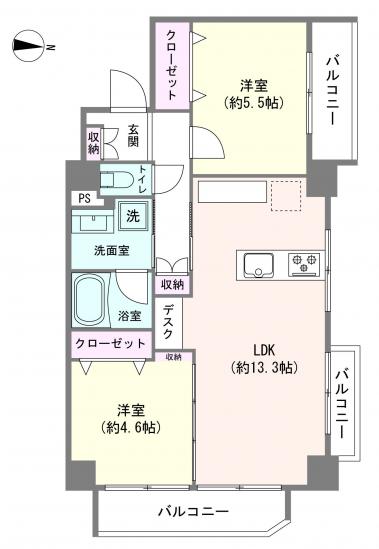 ハイマンションWEST高円寺-1-間取図(平面図)