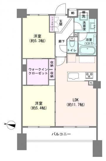アルシオン文京小石川-1-間取図(平面図)