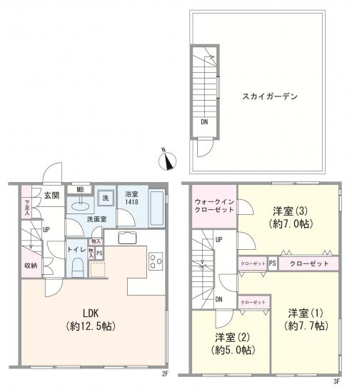 エル・デュプレ西荻窪-1-間取図(平面図)
