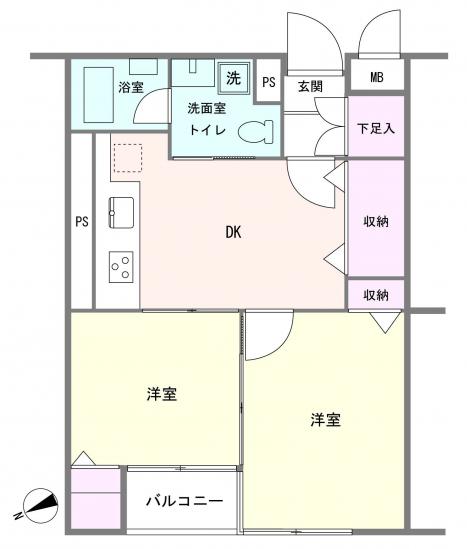 日興パレス中野-1-間取図(平面図)