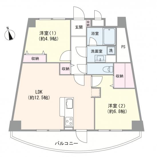 落合公園ハウス-1-間取図(平面図)