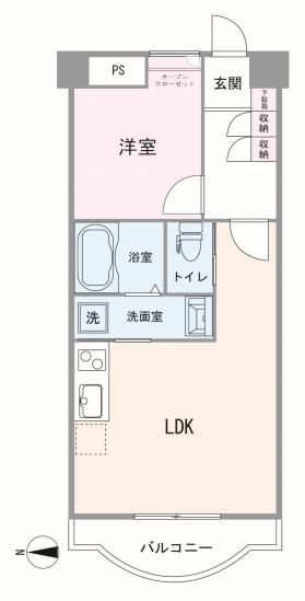 ライオンズマンション山吹町-1-間取図(平面図)