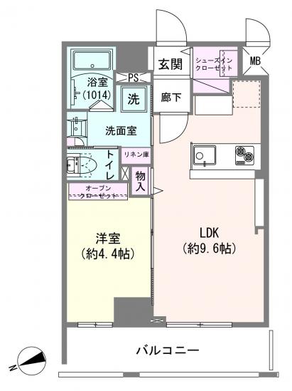 パレステュディオ代々木-1-間取図(平面図)