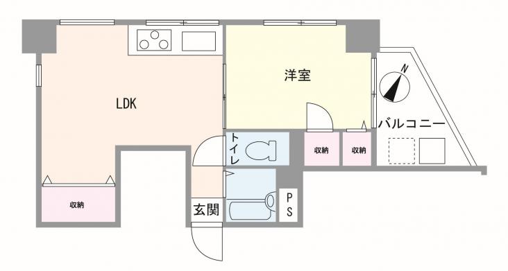 サカエ音羽マンション-1-間取図(平面図)