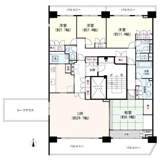 上星川ガーデンコート-1-間取図(平面図)