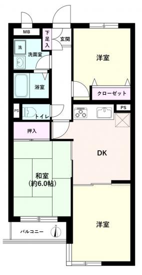 ニックハイム日吉第２-1-間取図(平面図)
