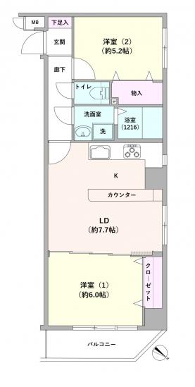 アシェール大通り公園-0-間取図(平面図)