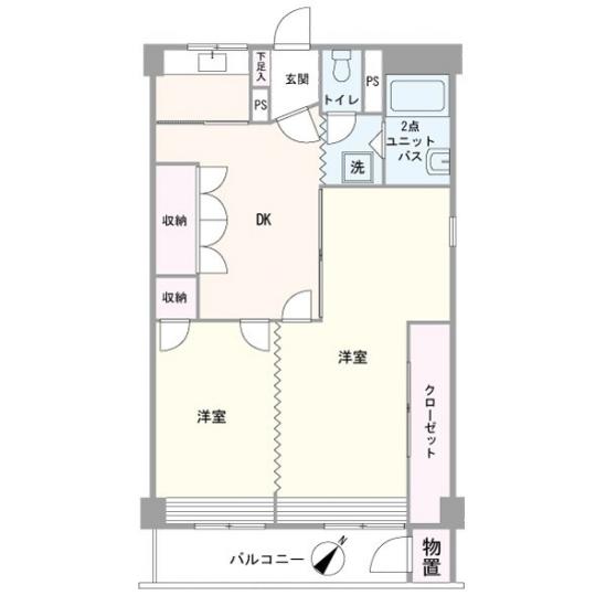 子安台共同ビル-1-間取図(平面図)