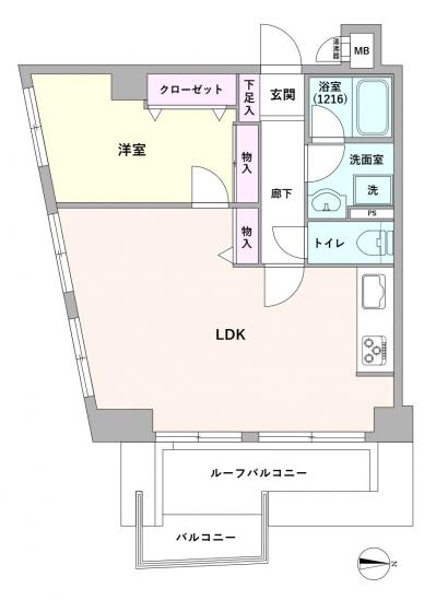 ライオンズマンション山手石川町-0-間取図(平面図)