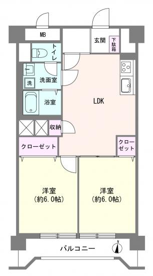 弘明寺パークハイツ-1-間取図(平面図)