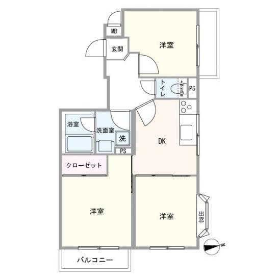 ライオンズマンション松見町-1-間取図(平面図)