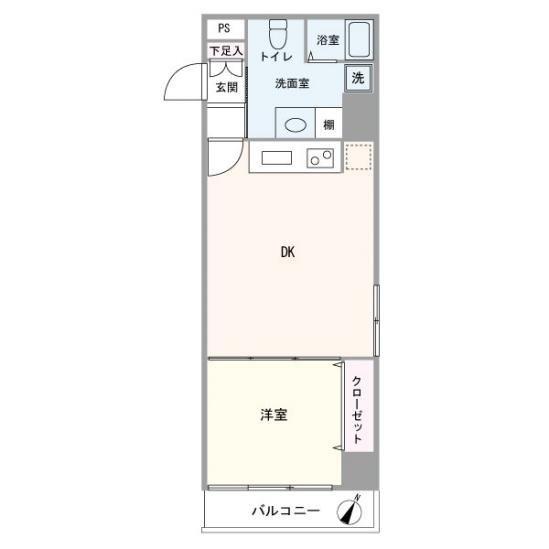 ライオンズマンション西横浜-1-間取図(平面図)