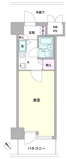ピュアシティ横浜-1-間取図(平面図)