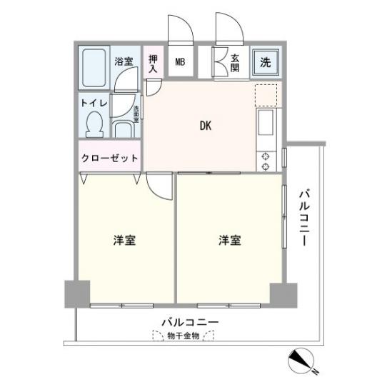 GSハイム長者町幸山-1-間取図(平面図)