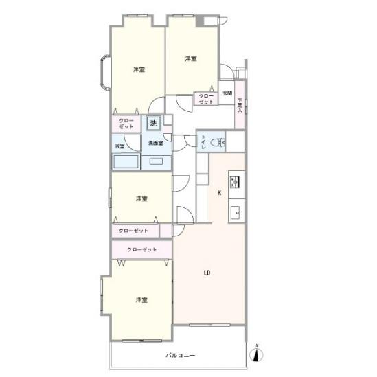 シャルマンコーポ上大岡第２-1-間取図(平面図)