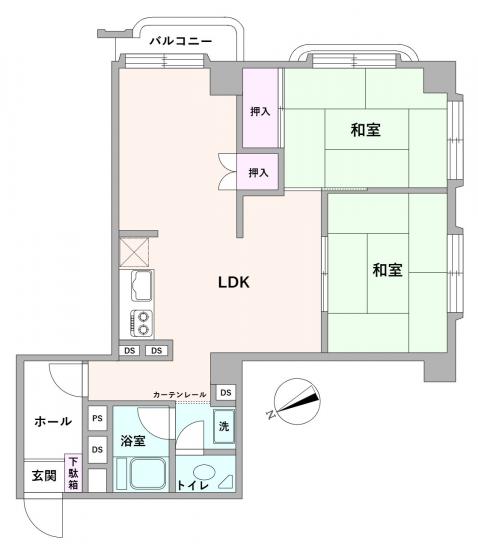 シャンボール大船-1-間取図(平面図)