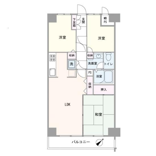 秀和大倉山レジデンス-0-間取図(平面図)