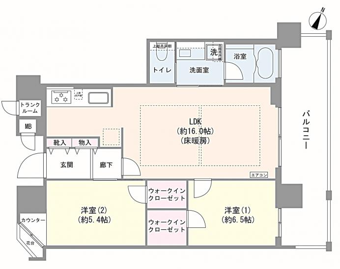 パークタワー横濱ポートサイド-1-間取図(平面図)