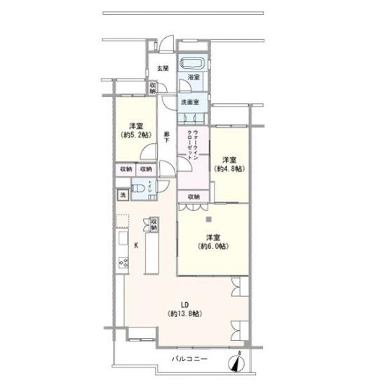 藤和日吉ホームズ-1-間取図(平面図)