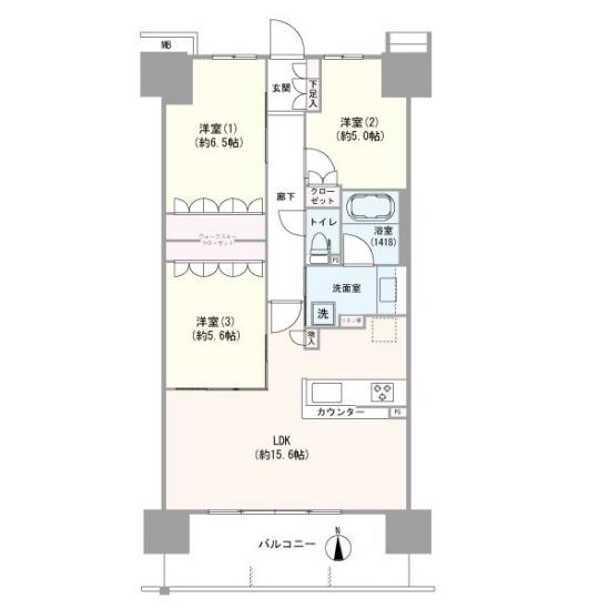 セントガーデン海老名Ⅱ街区-1-間取図(平面図)