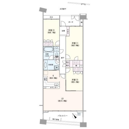 コルティーレ山手町グランドエステート-0-間取図(平面図)