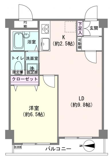 ライオンズマンション三春台-1-間取図(平面図)