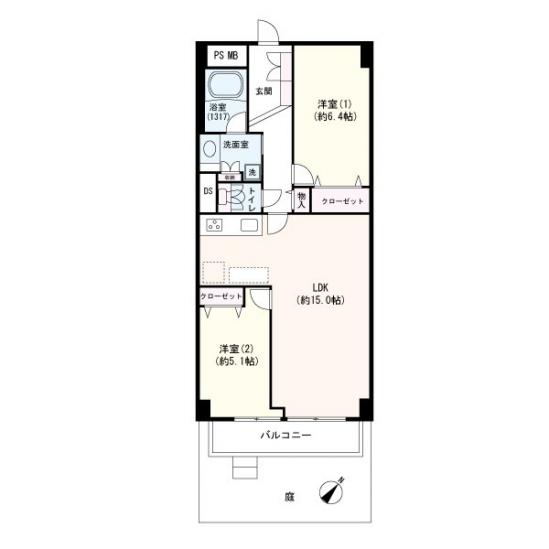 ニッコーハイツ菊名-1-間取図(平面図)