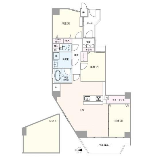 ナイスパークステイツ横濱鶴見-1-間取図(平面図)
