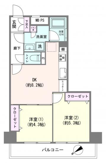 グランドメゾン鶴見-1-間取図(平面図)