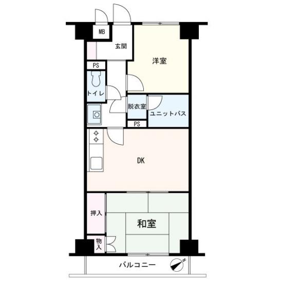 グレイスプラザ鶴見-1-間取図(平面図)