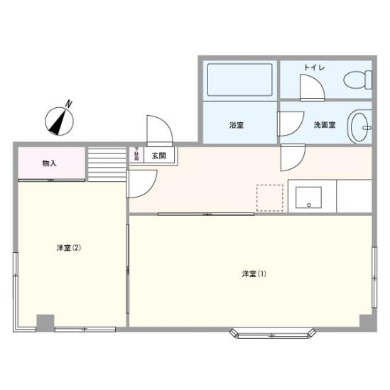 サンパレス新川崎-1-間取図(平面図)