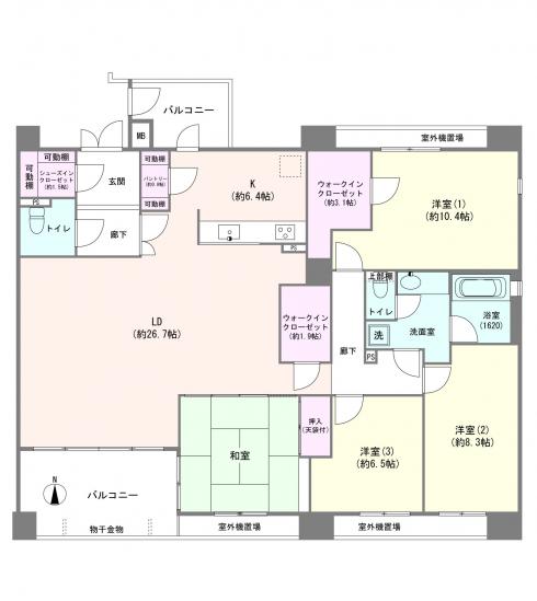 コンアルマーディオ横濱鶴見-1-間取図(平面図)