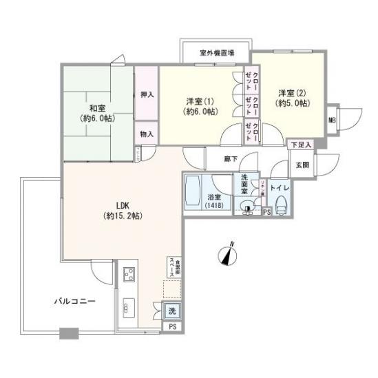 セブンフォレストヒル　メイプルコート-1-間取図(平面図)