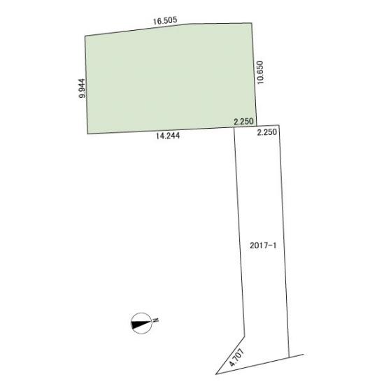 川崎市宮前区神木本町四丁目土地-1-区画図