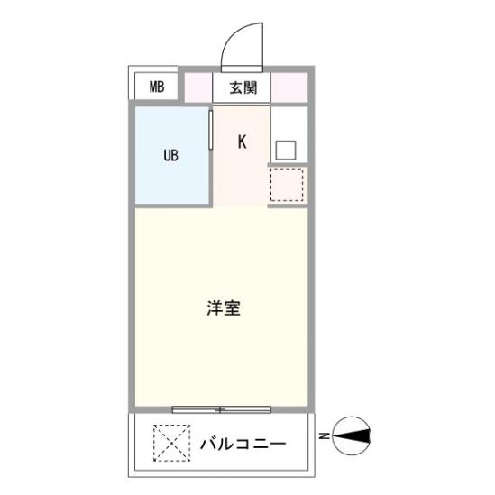 スカイコート元住吉第2-1-間取図(平面図)