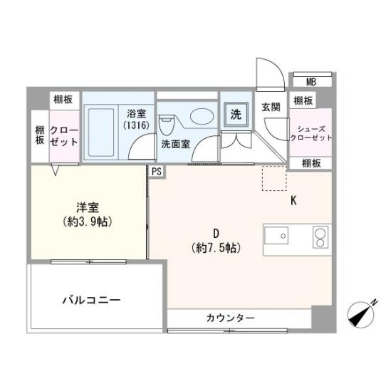 アプレパークス百合ケ丘-1-間取図(平面図)