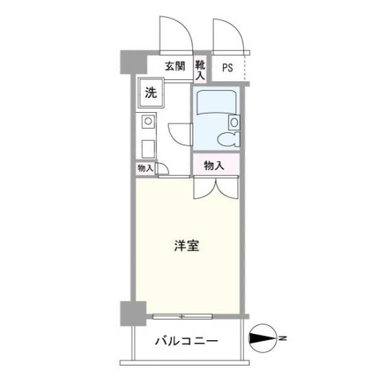 モナークマンション武蔵新城第２-1-間取図(平面図)