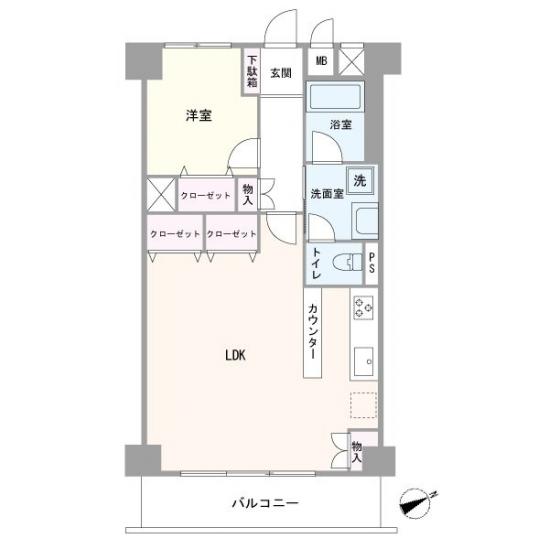 川崎大師スカイハイツ-1-間取図(平面図)