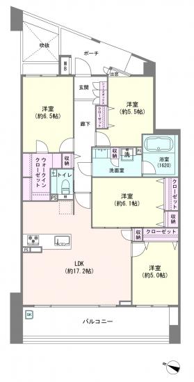 アルスたまプラーザD.ヒルズ_-1-間取図(平面図)