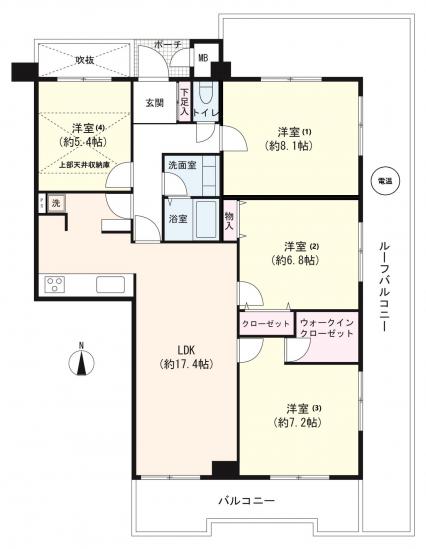 ジェム川口芝公園-1-間取図(平面図)