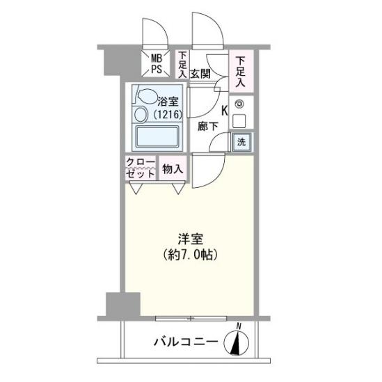 ライオンズシティ浦和常盤-1-間取図(平面図)