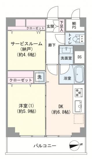 武蔵野プラザ西川口-1-間取図(平面図)