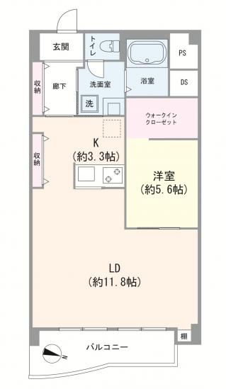 わらび中央パークマンション-1-間取図(平面図)