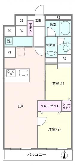 ウインザーハイム西川口-1-間取図(平面図)