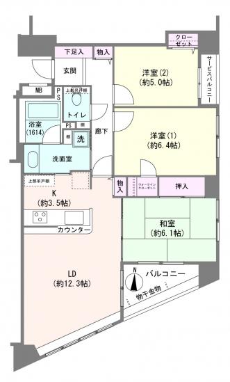 レーベンハイム別所沼公園-1-間取図(平面図)